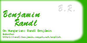 benjamin randl business card